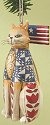 Jim Shore 4014461 Patriotic Cat Ornament