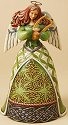 Jim Shore 4014987 Irish Angel Harp Figurine