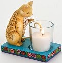 Jim Shore 4016368 Cat Fairy Candleholder Candle Holder