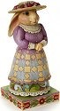 Jim Shore 4017322 Lady Bunny w Interchangeable Hats Figurine