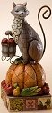 Jim Shore 4017424 Cat On Pumpkin Autumn Figurine