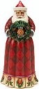 Jim Shore 4017660 Santa Pineapple Wreath Figurine