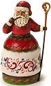 Jim Shore 4018413 Santa Pipe and Cane Figurine