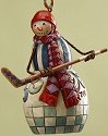 Jim Shore 4019070 Hockey Snowman Ornament