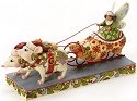 Jim Shore 4019322 Fairy in Shoe Sleigh Figurine