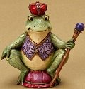 Jim Shore 4021440 Mini Frog Crown Figurine