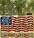 Jim Shore 4022562 Patriotic Garden Sign Plaque