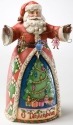 Jim Shore 4022921 O Tannenbaum Santa Figurine