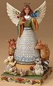 Jim Shore 4024791 Angel and Woodland Animals Figurine