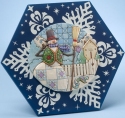 Jim Shore 4025494 Plaque Snowflake