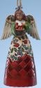 Jim Shore 4025500 Christmas Angel Cardinals Hanging Ornament