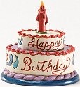 Jim Shore 4025846 Mini Birthday Cake Figurine