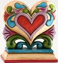 Jim Shore 4025847 Mini Heart Figurine