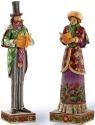 Jim Shore 4026368 Set 2 Man and Woman Caroler Figurines