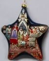 Jim Shore 4026831 Blown Glass Nativity Hanging Ornament