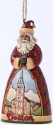 Jim Shore 4027746 Boston Santa Ornament