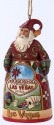 Jim Shore 4027747 Las Vegas Santa Ornament
