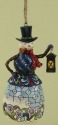 Jim Shore 4027751 Snowman w Lantern Ornament