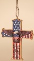 Jim Shore 4027752 Patriotic Cross Ornament