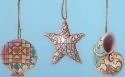 Jim Shore 4027758 Set 3 Mini Seashells Hanging Ornament