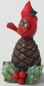 Jim Shore 4027769 Cardinal Pine Cone Figurine