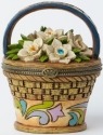 Jim Shore 4027822 December Hinged Flower Covered Box