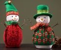Jim Shore 4027856 Felt Knit Snowmen Figurines 2