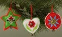 Jim Shore 4027860 Set of 3 Felt Shaped Hanging Ornaments