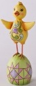 Jim Shore 4031219 Chick on Egg Figurine