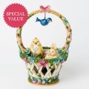 Jim Shore 4031691 Set 5 Spring Basket Figurine