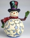 Jim Shore 4032483 Top Hat Snowman LED Figurine