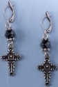 Jim Shore 4032503 Cross Earrings