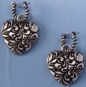 Jim Shore 4032508 Hoop Heart Earrings