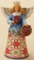 Jim Shore 4033805 Classic Angel Flowers Figurine