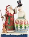 Jim Shore 4034364 Santa Building Snowman Figurine