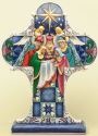 Jim Shore 4034384 Nativity Cross Plaque