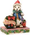 Jim Shore 4034391 Christmas Dog and Wreath Figurine