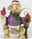 Jim Shore 4034394 Mini Christmas Cat Figurine