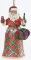 Jim Shore 4034398 Vineyard Santa Hanging Ornament