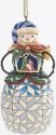 Jim Shore 4034404 Snowman Holding Nativity Hanging Ornament