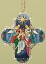 Jim Shore 4034418 Nativity Cross Hanging Ornament