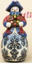 Jim Shore 4034424 Damask Snowman Figurine