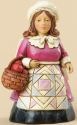 Jim Shore 4034448 Mini Pilgrim Woman Figurine