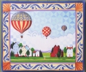 Jim Shore 4034857 JS Canvas Wall Decor Hot Air Balloon