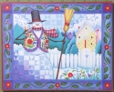 Jim Shore 4034858 Canvas Snowman Wall Decor