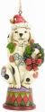 Jim Shore 4036690 Christmas Dog Nutcracker Hanging Ornament