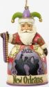 Jim Shore 4036693 New Orleans Santa Hanging Ornament