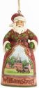 Jim Shore 4037305 Williamsburg Santa Hanging Ornament