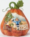 Jim Shore 4037598 Two-Sided Pumpkin