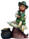 Jim Shore 4037649 Leprechaun on Mushroom Figurine